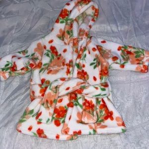 Baby girl bath robe